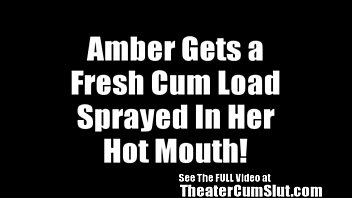 Teen Girl Gets Ass Full Of Cum in a Dirty Porn Theater